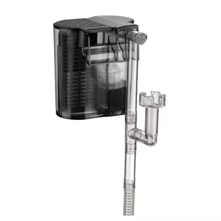 Filtro de cascada externo de 4W, flujo de agua ajustable, filtro de cascada para pecera, película de eliminación de aceite montada en la pared - 1