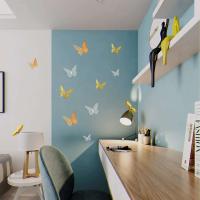 12 Uds. De pegatinas creativas de mariposa hueca 3D a la moda, arte de pared moderno, decoraciones para el hogar, regalo DIY - details 8