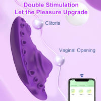 Ropa interior con control remoto por aplicación, invisible, con vibrador de huevo para sexo, estimulación del clítoris, masaje vibratorio, masturbador, juguetes sexuales para adultos. - details 1