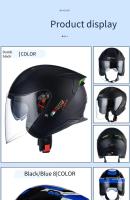 Casco de moto 3c para hombre y mujer, homologado, medio, para todas las estaciones, para invierno - details 4