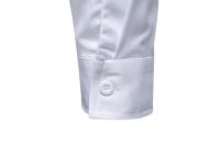 Camisas de manga larga con cierre para hombre, camisas informales para hombre, diseño de documentos, blanco y negro, escritorio de negocios y trabajo, moda de primavera - details 11
