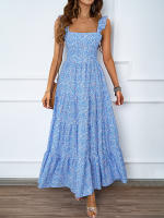 202025 Vestido largo de fiesta de vacaciones en la playa sin espalda con punto ondulado a la moda de verano para mujer - details 0