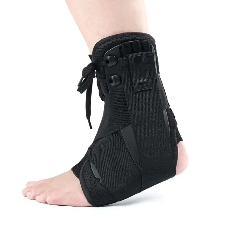 Soporte ajustable tanto para hombres como para mujeres, protector de tobillo con cordones, estabilizador de pie para correr, baloncesto y deportes seguros, - 1