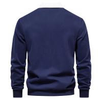 día del padre Otoño Camisa de suéter de manga larga para hombre Camisa deportiva informal de manga larga de color sólido Camisa deportiva informal de alta calidad para hombre - details 2