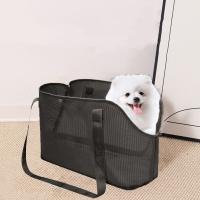 Bolsa de transporte multifuncional de malla para perros, bolso de transporte para mascotas antiescape de gran capacidad, bolsa de viaje plegable y transpirable para mascotas al aire libre - details 8