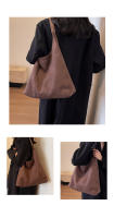 Bolso de gran capacidad para viaje informal retro para mujer, nuevo bolso de mano de gamuza para otoño e invierno, bolso de hombro versátil de nicho. - details 7