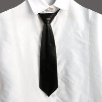 Corbata De Leder Sin Desgaste Estilo Casual College JK/DK Negro Para Mujer Personalidad Cosplay Sin Cuidado Químico Altamente Concernido - details 1
