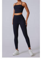 Pantalones deportivos con bolsillos dobles para mujer, ropa exterior ajustada, pantalones deportivos de cintura alta para yoga, fitness, caminar, nuevos - details 11