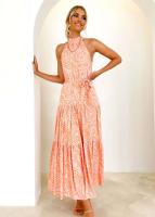 Katrina Maxi Dress - Peach Swi