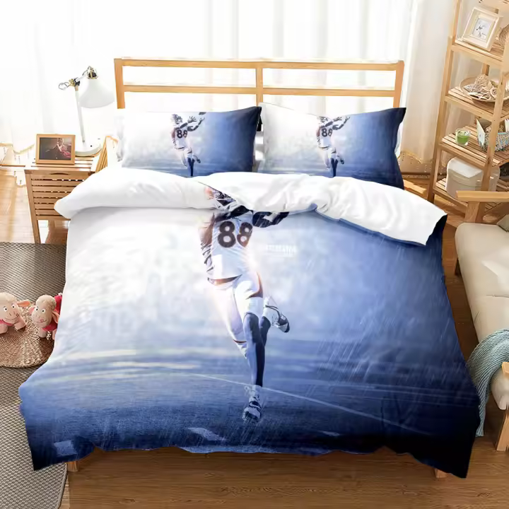 Juego de cama con póster de Rugby nacional, juego de cama King Queen, doble, individual, tamaño individual, bajo la leyenda - 1
