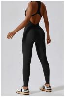 Traje de gimnasio de Yoga para mujer, mono de entrenamiento, ropa deportiva para correr, ciclismo, conjunto de gimnasio - details 26