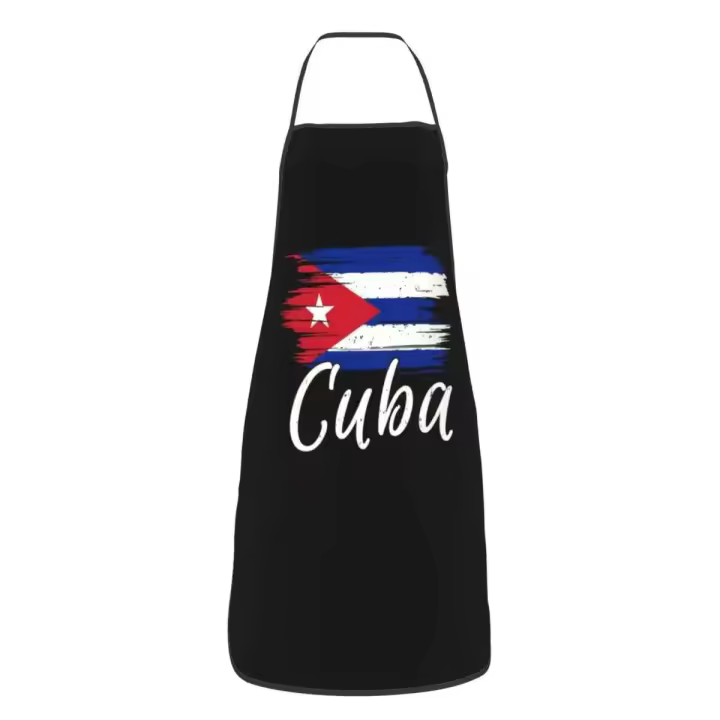 Delantal de Cocina con Bandera de Cuba Havana Unisex para Chefs, Horneados, Jardineros - 1