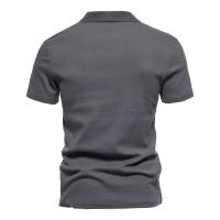 Camisa Henley para hombre Slim Fit Algodón Manga corta Camiseta casual Jogger Camisetas para hombre Tops sueltos - details 3