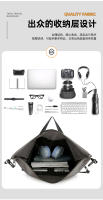 Mochila de Montañismo al Aire Libre Plegable y Funcional para Viajes y Uso Escolar para Hombres - details 3