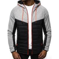 2025 Suéter casual con capucha para hombre, chaqueta con costuras, color a juego, estilo - details 3