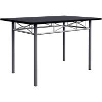 Conjunto Mesa y 4 sillas Paul Muebles de Cocina Comedor Negro Mesa MDF Resistente 110x70cm - details 3