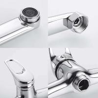 Grifo de Cocina de Mano Única Mezclador de Agua Caliente y Fría Rotación de Lavabo Grifo de Piscina - details 8