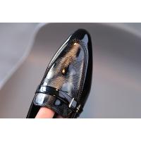 Zapatos de cuero de estilo británico para niños, calzado de tacón bajo, Punta puntiaguda, versátil, para boda - details 12