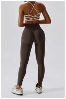 Pantalones de Yoga sin costuras para mujer, mallas Push Up de cintura alta, ajustados, de secado rápido, elásticos, para entrenamiento - details 13