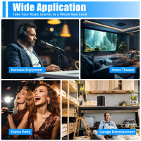 Amplificador de alta fidelidad para cine en casa, dispositivo Digital de 5 CANALES, FM, USB, estéreo, 600 W, con Control remoto, Hi-Fi, PA pequeña y Karaoke - details 3