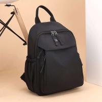 Mochila de Nylon de Alta Calidad Color Sólido, Impermeable, Bolsa de Viaje Casual para Mujeres - details 0