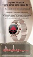 2024 Reloj Inteligente Mujer, Rastreador de Actividad Física, Monitor de Salud para Frecuencia Cardíaca, Oxígeno en Sangre y Sueño, Pantalla de 1.2 '' Reloj Inteligente de Fitness para Android iPhone, IP67 Impermeable, Correas Dobles - Acero y Silicona - details 5