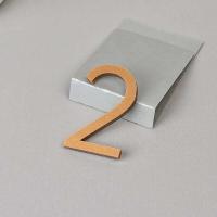 Placa autoadhesiva de Color dorado con dígitos 3D para casa, buzón para exteriores, dirección de habitación de Hotel, pegatina de número de puerta - details 7