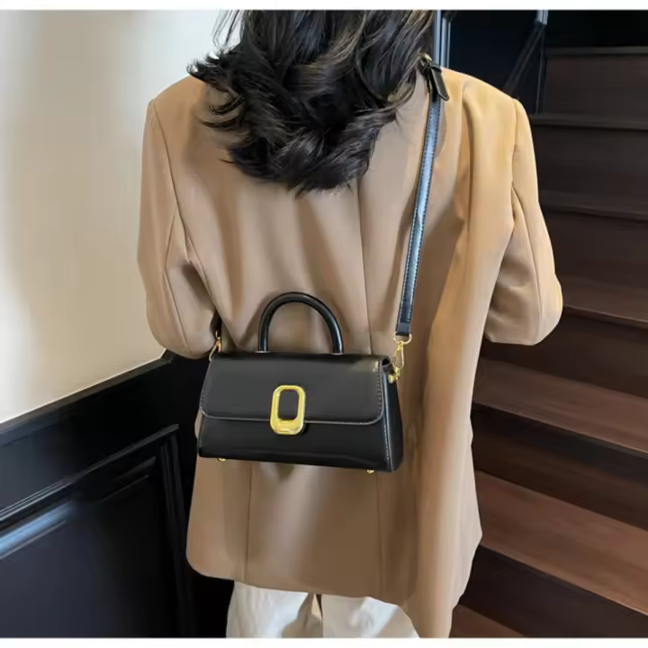Bolso Messenger de Alta Textura y Ligero Diseño Sencillo, Versátil y Portátil para Mujeres - 1