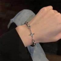 Pulsera Vintage de estrella de seis puntas para mujer y niña, joyería de fiesta a moda, brazalete Punk de Hip Hop, pulseras con colgante para pareja, anillo de regalo - details 12