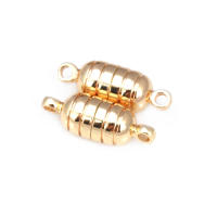 Cierre magnético de latón color oro de 18 quilates, cilíndrico ovalado, en forma de corazón, para collares y pulseras, accesorios para la fabricación de joyas. - details 20