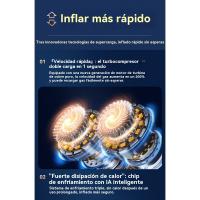 Infladores de neumáticos, compresores de aire portátiles, bombas de aire portátiles para neumáticos de coche, infladores de neumáticos inalámbricos con manómetro digital - details 4