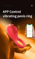 Leten Anillo Vibrador Bluetooth Estimulador de Punto G de Silicona para Hombres y Parejas - details 0