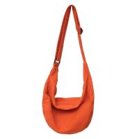 Bolso Bandolera De Lona Sólida Para Mujer Gran Capacidad Bolso De Compras Y Estudiante Bolso De Hombro Unisex Para Escuela - details 37