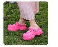 Sandalias De Mujer Para Jardín Y Playa Con Plataforma Impermeables Verano Tacón Alto De 7CM EVA Cómodas Casual Sin Tobilleras - details 14