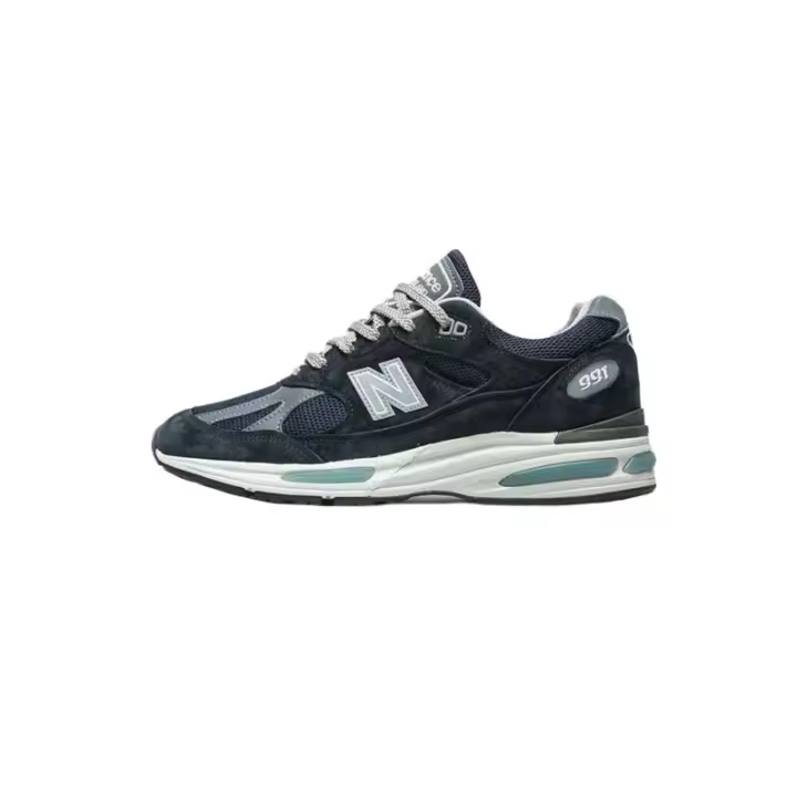 Auténticas zapatillas Leten NB 991 V2 azul marino negro/gris para hombre y mujer - 1