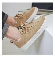 Zapatos para caminar con suela de plataforma para hombre, calzado para monopatín, cómodas zapatillas de tenis a la moda para hombre, Color sólido - details 10