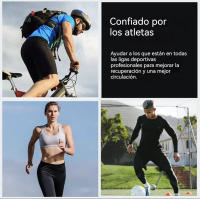 Botas de recuperación con compresión neumática - 4 cámaras de drenaje linfático, presión ajustable, alivio de la hinchazón y la fatiga muscular para las piernas - details 1