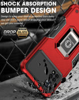 Funda de armadura de absorción de impacto para Xiaomi, carcasa de Metal con soporte de TPU para coche, POCO M4 Pro X4 Pro X3 NFC A1 Plus Redmi Note 12 11 10 Mi 11T - details 4