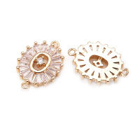 Colgantes de Encanto de Margarita de Brass de 18K Oro 4PCS Diamante Falo Joyería de Moda China - details 3