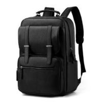 Mochila de Negocios de Cuero Minimalista Impermeable, Resistente al Desgaste, Tamaño 40x28x18cm para Viajes de Negocios y Commuting - details 1