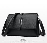 Nuevo bolso de hombro de cuero suave de moda, bolso de mujer de mensajero de múltiples capas con patrón de lichi - details 3