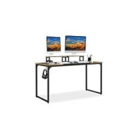 Mesa de Escritorio con Ruedas Escritorio de Oficina Extraíble con Estante para PC Impresora Blanco - details 9