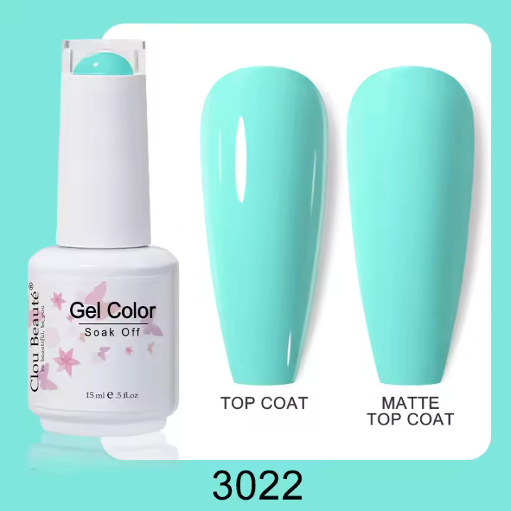Clou Beaute-esmalte de uñas en Gel laca semipermanente de color marrón camello serie Vernis - 1