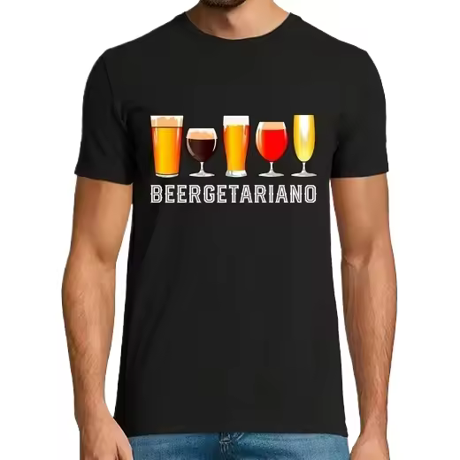 Beergetaniano Vegetariano Cervecero Humor Alcohol Cerveza Cerveza Camisetas CERVEZA,Pack Regalo Camiseta Personalizada - 1