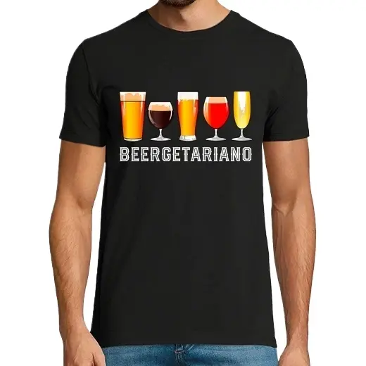 Beergetaniano Vegetariano Cervecero Humor Alcohol Cerveza Cerveza Camisetas CERVEZA,Pack Regalo Camiseta Personalizada - 1
