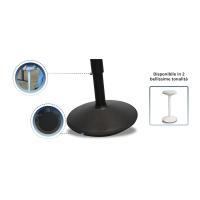 Taburete Silla Escritorio - Silla Oficina Ergonómica con Altura Regulable de 55 a 80 cm - Taburete Silla Ergonómica con Efecto Columpio Revestido con Tela Repelente al Agua, Negro Mate - details 2