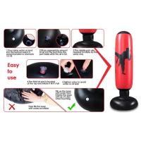 Bolsa de boxeo inflable de 160cm para adultos y niños, saco de arena para patadas, vaso de PVC, gimnasio - details 5