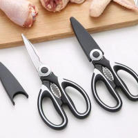 Tijeras de cocina de acero inoxidable para cortar carne, abrebotellas, Clip de nogal, herramientas de cocina, ahorro de trabajo - details 7