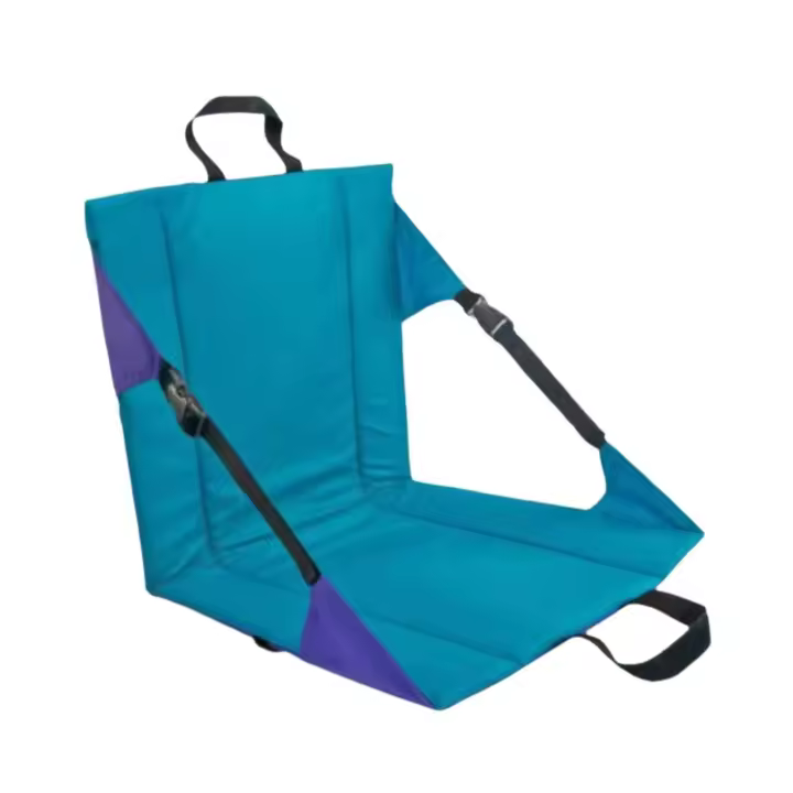 Asiento con cojín, cómoda silla de playa plegable portátil para hik blanqueador, eventos deportivos, festivales de música, pescado, - 1