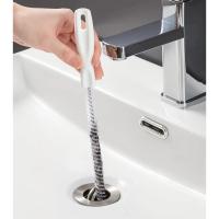 Cepillo de dragado de tuberías, cepillo de limpieza de fregadero de alcantarillado de baño, limpiador de drenaje, limpiador Flexible, herramienta removedora de orificios de tapón de obstrucción - details 3